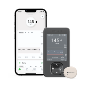 Dexcom G7 with phones